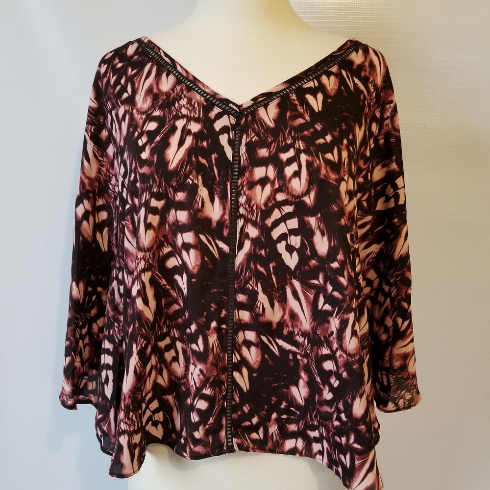 JESSICA SIMPSON Womens "Reece" Boho Shirt Size S - Picture 3 of 8
